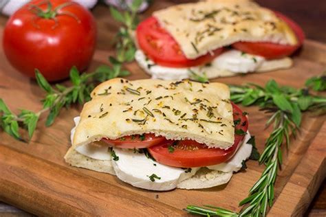 Pizza Bianca Italian Style Bread Topped With Olive Oil Salt And Herbs