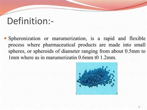 Spheronization Ppt