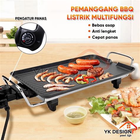 Jual Yk Design Yk Alat Panggang Daging Shabu Bbq Elektrik