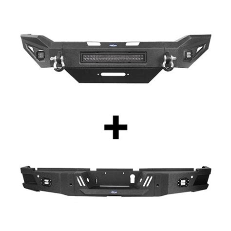 HookeRoad Dodge Ram 2500 Front Bumper & Rear Bumper for 2019-2024 Ram ...