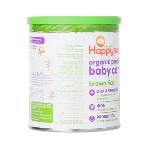 Happy Bellies Organic Brown Rice Cereal by Happy Baby - Thrive Market