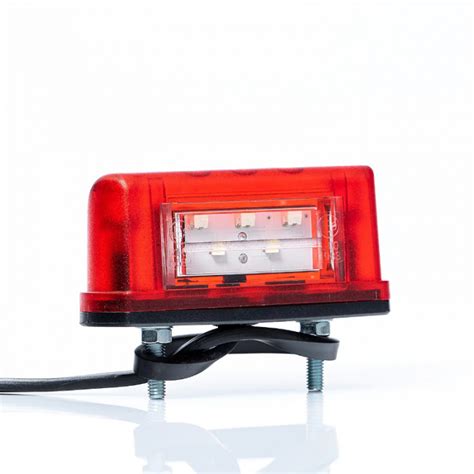 Lampa LED Pentru Numar Inmatriculare Si Pozitie Alb Cu Rosu 8 3 X 5cm