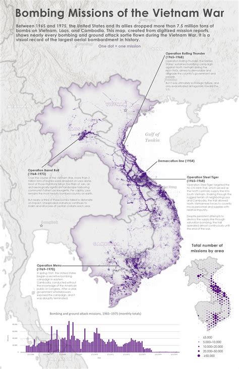 Bombing Missions of the Vietnam War — Information is Beautiful Awards