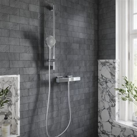 Villeroy Boch Universal Square Exposed Thermostatic Shower Mixer Set