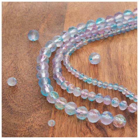 Pink Blue Faceted Glass Bead Strands Hobby Lobby 2146413