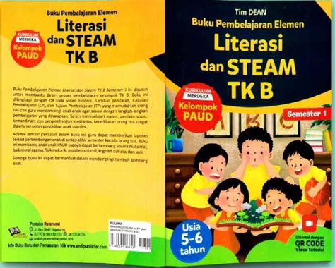 Jual Buku Pembelajaran Elemen Literasi Dan Steam Tk B Semester 1 Kur