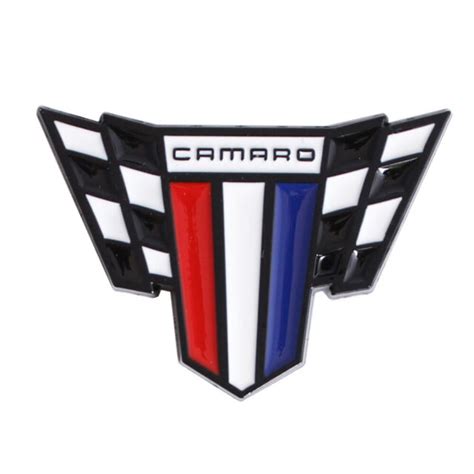 Black Camaro Logo Car Body Fender Trunk Lid Emblem Badge For Camaro Ss