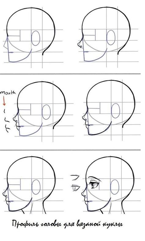 How to draw a face in it's profile view | Disegni di teste, Tutorial di disegno, Disegno di visi