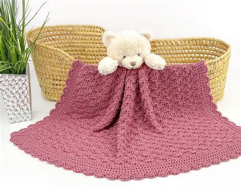 Easy Shell Blanket Crochet Pattern Crochet Shell Baby Blanket Pattern ...