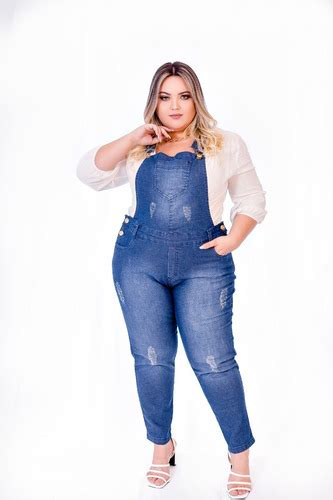 Kit Macacao Jardineira Feminina Cal A Lycra Plus Size Frete Gr Tis