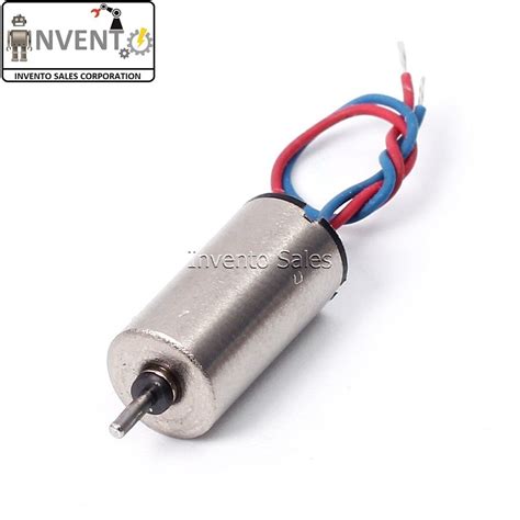 Invento 1pcs 3 7V 7x16mm 716 Micro Coreless High Speed 55000 RPM Motor