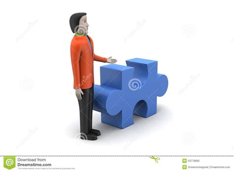 Businessmen With Puzzle Piece Stock Illustration Illustration Of Join