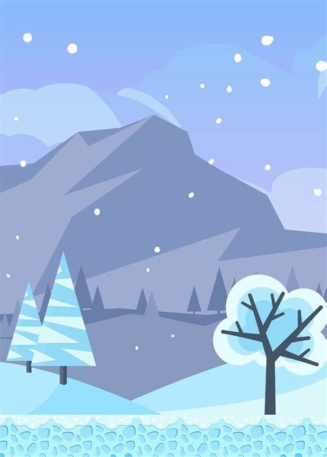 Cartoon Snow Background