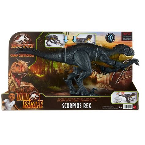 Mattel Jurassic World Scorpios Rex Dinosauro Microspotch