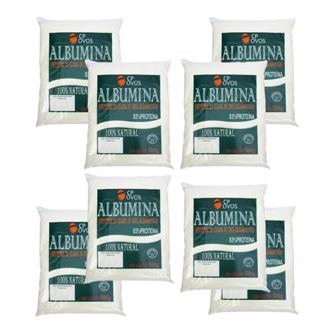 Albumina Pura 4kg 80 Proteína Suplemento Integral cp Ovos 8x