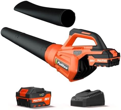 Amazon 20V Cordless Leaf Blower With 2 Batteries And Charger High