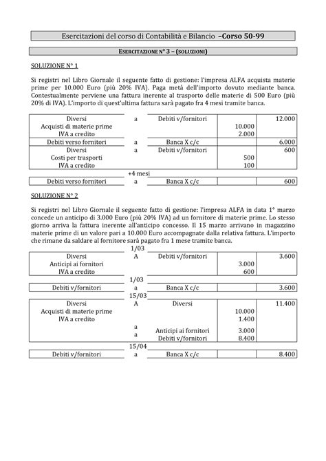 CB Esercitazione 3b Soluzioni Esercitazioni Del Corso Di