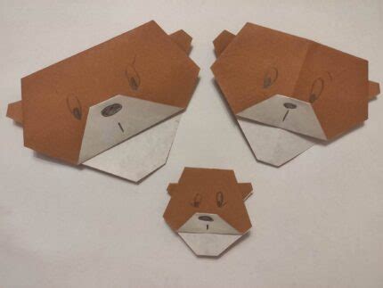 How To Make An Origami Bear Face