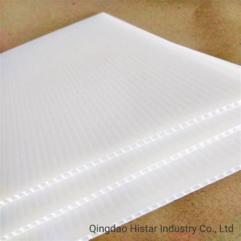 White Pp Corrugated Plastic Sheet For Advertising Board Polypropylene