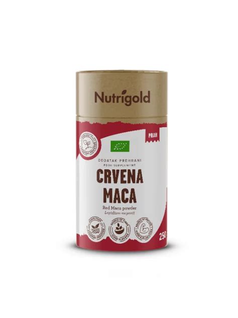 Nutrigold Crveni Maca Prah 250g Organski Tvornica Zdrave Hrane