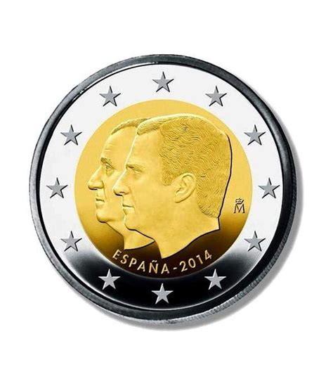 moneda conmemorativa 2 euros España 2014 Felipe VI