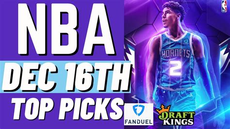 NBA Dfs DraftKings Fanduel Prize Picks Today Friday 12 16 2022 YouTube