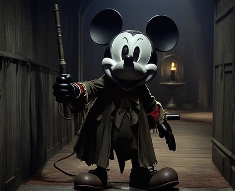 Mickey Mouse 1928 horror by maalin - Playground