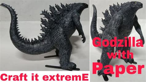 How To Make Godzilla With Paper From Godzilla Vs Kong Cie Craft