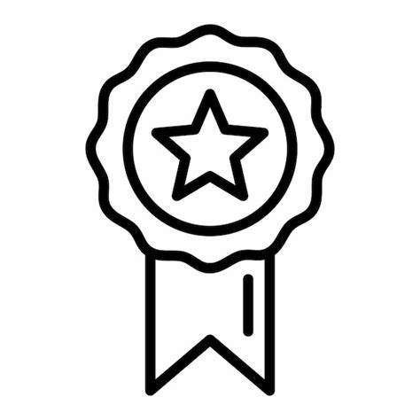 Premium Vector Award Line Icon Vector Design Template And Ilustration