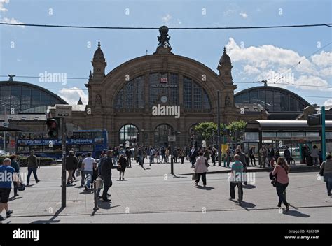 classicistic facade of frankfurt am main central train station Stock ...