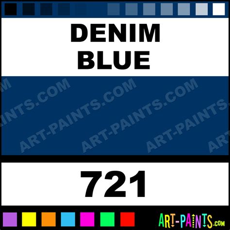 Denim Blue Folk Art Acrylic Paints - 721 - Denim Blue Paint, Denim Blue Color, Plaid Folk Art ...