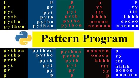 String Pattern Python Pattern Programs YouTube