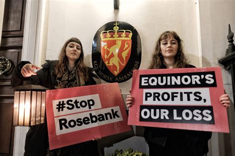 Campaigners Protest Equinor Profits In London And Aberdeen