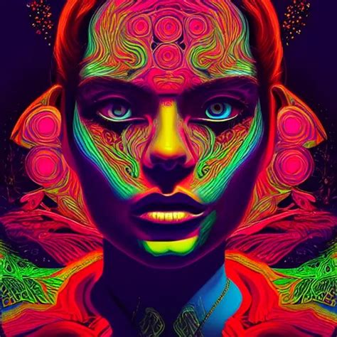 An Extremely Psychedelic Portrait Surreal Lsd Face Stable Diffusion