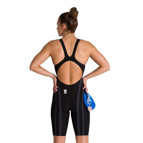 Arena Womens Carbon Core Fx Open Back Black Gold Tri To Swim