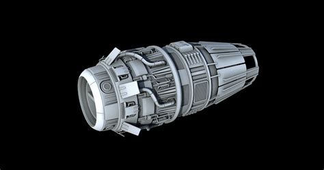 sci fi engine pack  model cgtrader