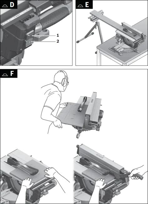 BOSCH GTM 12 JL Professional Combination Saw Instruction Manual