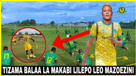 Tizama Ufundi Wa Mshambuliaji Mpya Wa Yanga Makabi Lilepo Leo Mazoezi