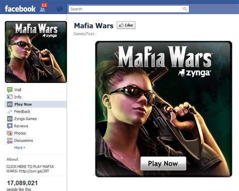 Mafia Wars Facebook Fan Page - Jeffbullas's Blog