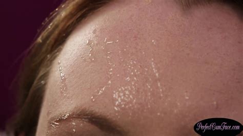 Amazing UK Babe Facialized On The Bed