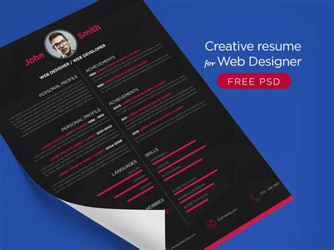 Creative Resume Template for Web designer in 2025 - ResumeKraft