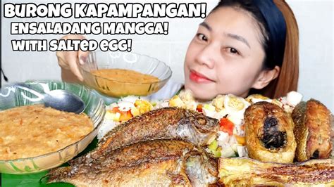 Burong Kapampangan Pritong Tilapia At Bangus Ensaladang Mangga Pritong