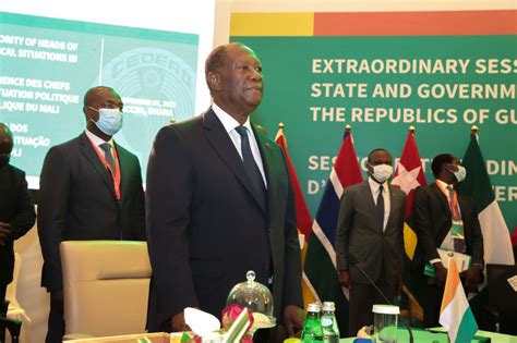 Ouattara Participe Au Sommet Extraordinaire De La Cedeao Sur Le Mali Et