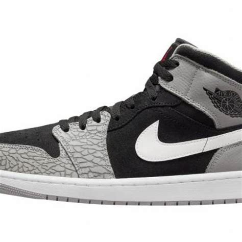 Air Jordan 1 Mid Elephant Toe Black White Grey Kixify Marketplace