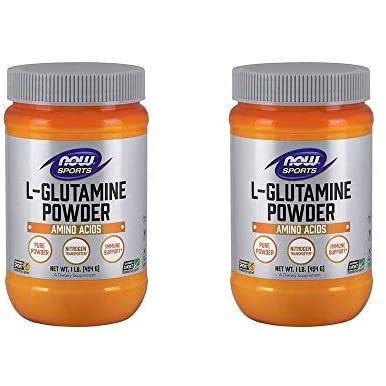 Now Foods L Glutamina Pure Powder 16 onças Pacote de 2 Submarino