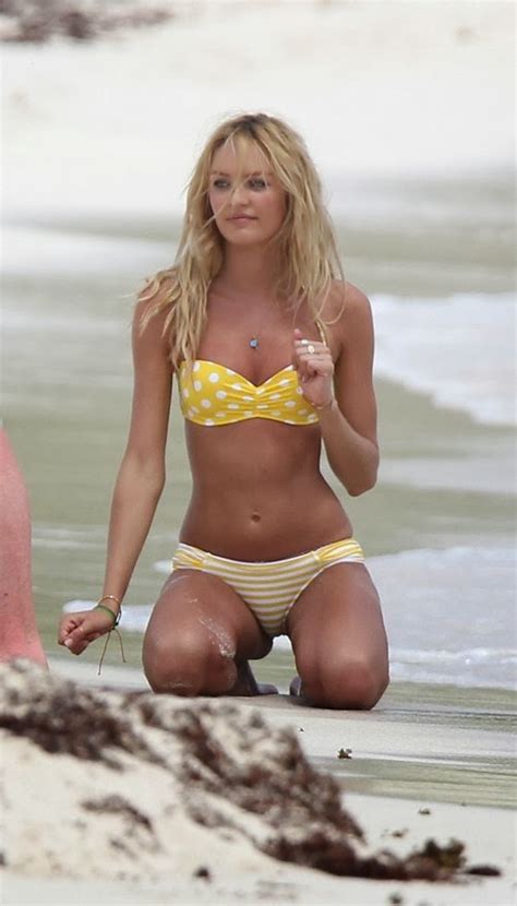 Sexiest Women In Bikinis Candice Swanepoel Yellow Bikini