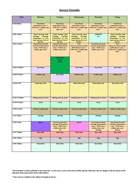 Example-Timetable | PDF