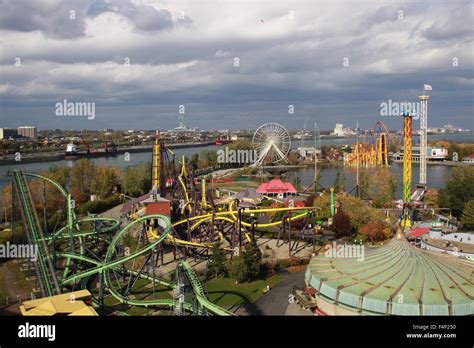 La Ronde Amusement Park In Montreal Quebec Stock Photo Alamy