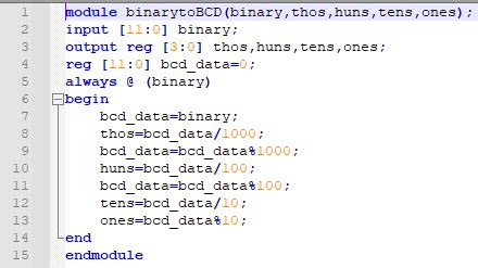 Figure Provided Binary To Bcd Verilog File With No Changes Made