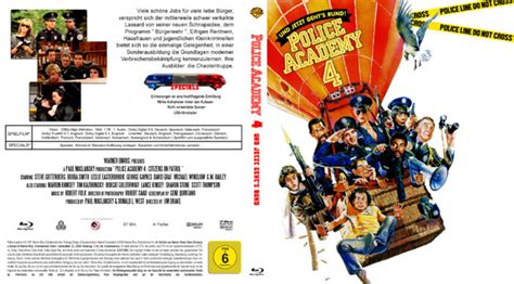 Police Academy 4 - Und jetzt geht's rund (1987) DE Custom Blu-Ray Cover - DVDcover.Com